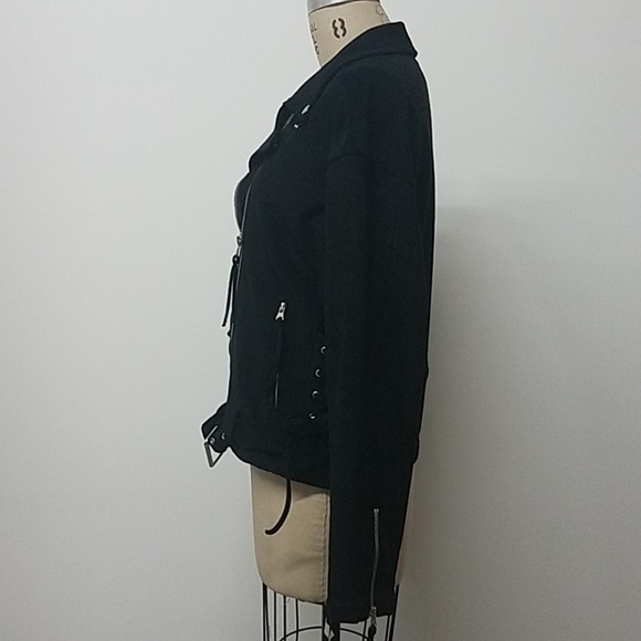 Black Suede Moto Jacket - Picture 5 of 8